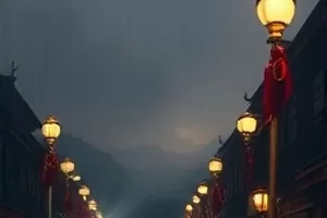 《铁轨尽头》废弃车站的黄昏铁轨